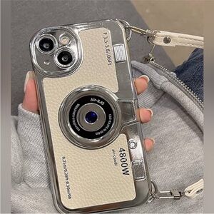iPhone 16 Trendy Vintage Camera Soft case w/ Strap-One
